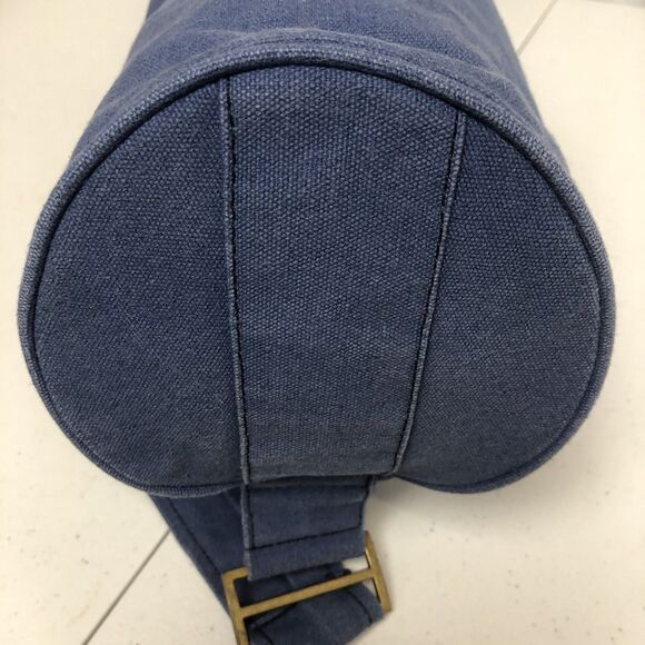 Gaiam Watercress Cargo Yoga Mat Cotton Bag - Blue Tote - Picture 9 of 9